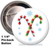 Candy Cane Buttons (Mini)