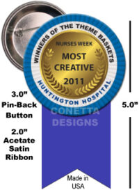 Award 3.0'' Buttons + Unprinted Ribbon