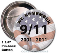 9-11 We Remember Buttons (Mini)