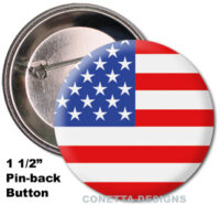 USA Flag Buttons