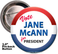 Election Button Design #03 (Large)