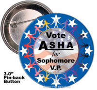 Election Button Design #08 (Large)