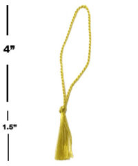 Old Gold (floss) Tassels - 4''