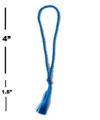 Peacock Blue (floss) Tassels - 4''